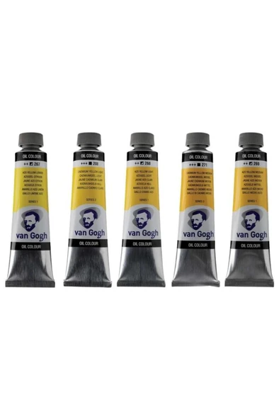Talens Van Gogh Yağlı Boya 40ml - Sarı Renk Tonları 5'li Set ürün görseli 1