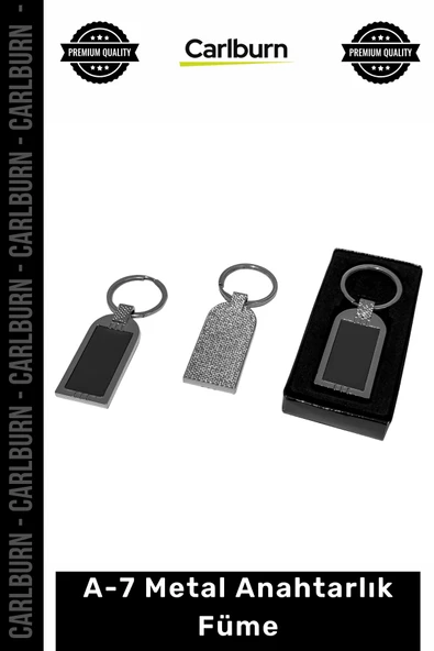 Özel Üretim Lazer Baskılı Logo İşlemeli Promosyon Hediyelik Şık Tasarım A7 Metal Anahtarlık Füme ürün görseli 1