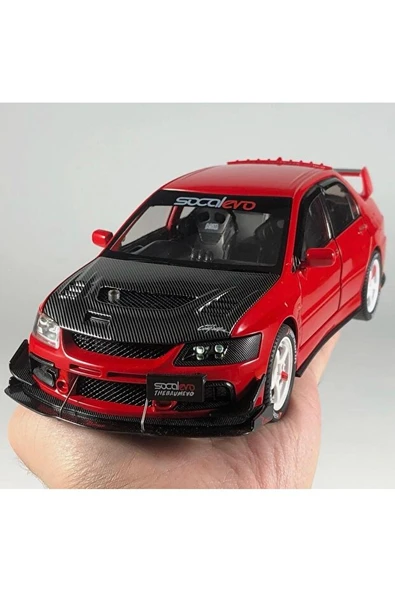 Hobbiez World Mitsubishi Lancer Evolution Kırmızı 1/24 Model Araba ürün görseli 1