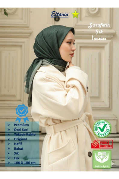 Eşarp - Premium Lux Original Monogram Eşarp (İpek Vual, Yüksek Kalite, Hafif, Rahat, Şık, Scarf) ürün görseli 1