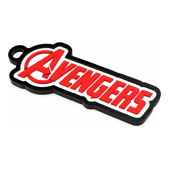 Avengers Yazılı Anahtarlık Sert Plastik | Marvel Temalı Anahtarlık | Anahtar Aksesuarı ürün görseli 1
