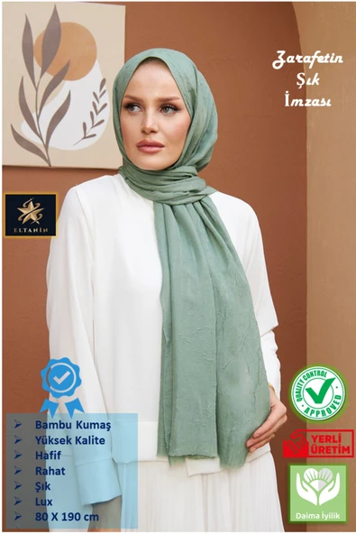 Bambu Kraş Şal (Tesettür Giyim, Yüksek Kalite, Hafif, Rahat, Şık, Premium, Lux, Shawl, Scarf) ürün görseli 1