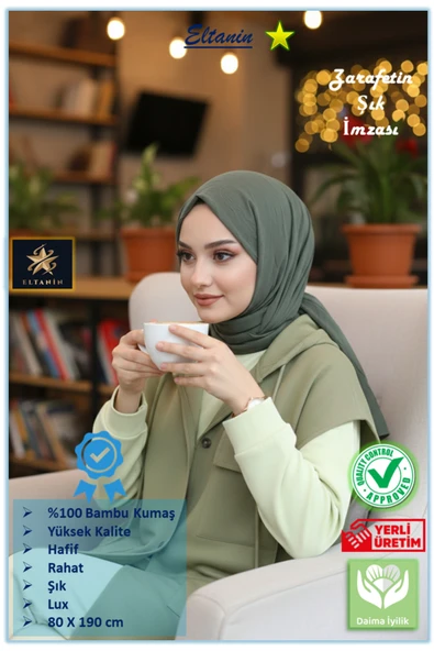 Bambu Kraş Şal (Tesettür Giyim, Yüksek Kalite, Hafif, Rahat, Şık, Premium, Lux, Shawl, Scarf) ürün görseli 1