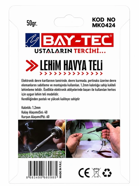 Bay-Tec Lehim Teli 50Gr - Resim 3