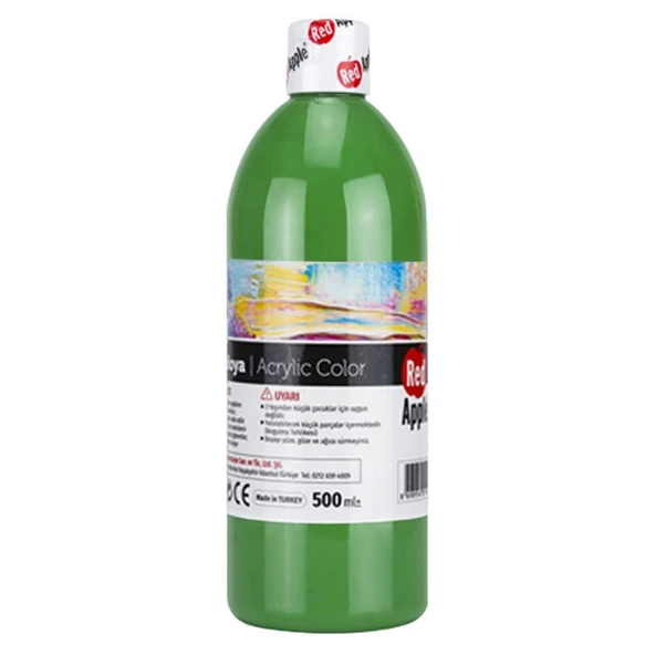 Red Apple Akrilik Boya 500 Gr Yeşil RA500-14 ürün görseli 1