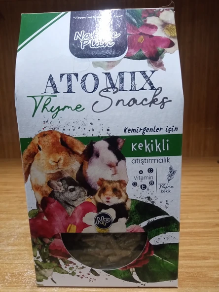 Nature Plan Atomix Snacks Thyme (Kekikli Kemirgen Atıştırmalığı)250 GRAM ürün görseli 1