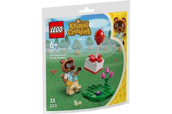 LEGO Animal Crossing 30731 Tom Nook and Flying Present ürün görseli 1