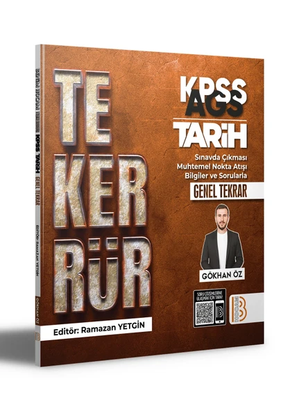 Kpss Ags Tarih Tekerrür Genel Tekrar Ramazan yetgin Benim hocam ürün görseli 1