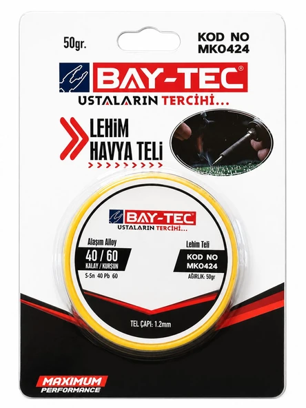 Bay-Tec Lehim Teli 50Gr - Resim 2