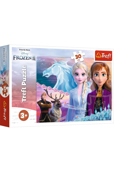Trefl Frozen 2 Karlar Ülkesi 30 Parça Çocuk Puzzle Yapboz - Elsa Anna Eğitici Oyuncak (20x27 cm) ürün görseli 1