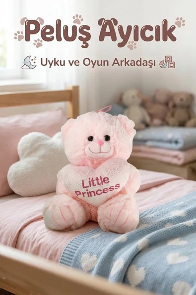 25 cm Peluş Ayıcık Little Princess & Prince Uyku ve Oyun Arkadaşı ürün görseli 1