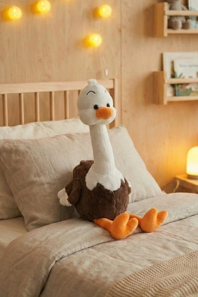Yumuşacık Sevimli Deve Kuşu Büyük Boy Peluş Oyuncak 60 Cm ürün görseli 1