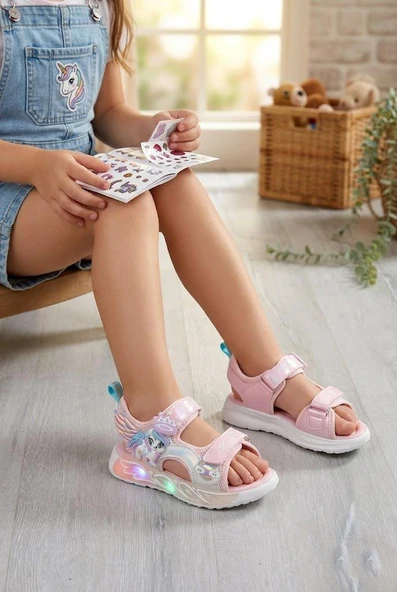 Vicco 332.P26Y.176 Pudra Aira Anatomik Kız Çocuk Sandalet ürün görseli 1