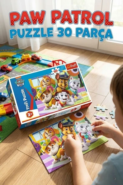 Trefl Paw Patrol Puzzle 30 Parça Lisanlı - Çocuk Eğitici Yapboz - 3+ Yaş 27x20 cm ürün görseli 1