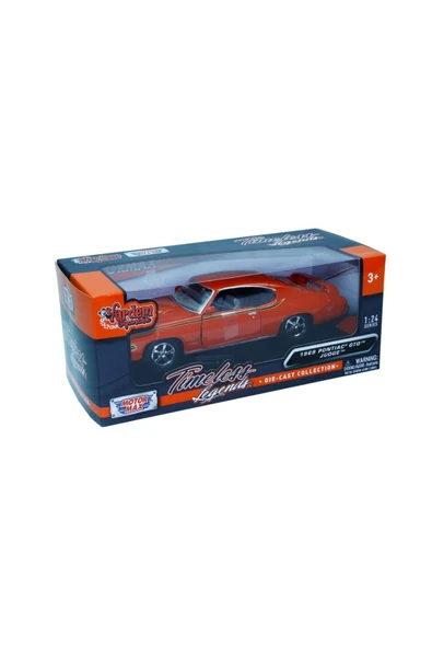 PTTAVM: Motor Max 1:24 1969 Pontiac Gto Judge Turuncu Diecast