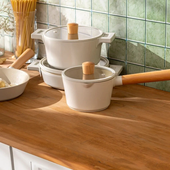 Emsan Crystal Elegant 7 Parça Tencere Seti - Resim 3