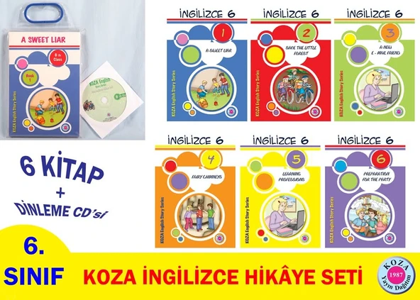 Koza 6. Sınıf İngilizce Hikayeler 6 Kitap ürün görseli 1