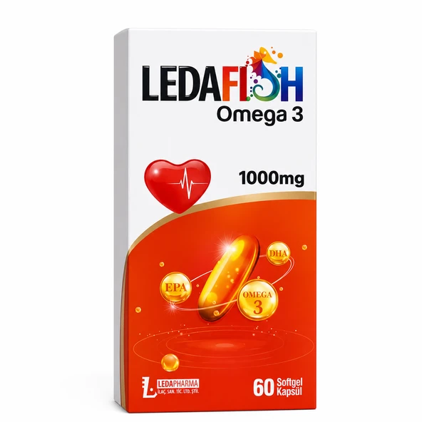 Ledapharma Ledafish Omega 3 Softgel 60 Kapsül ürün görseli 1