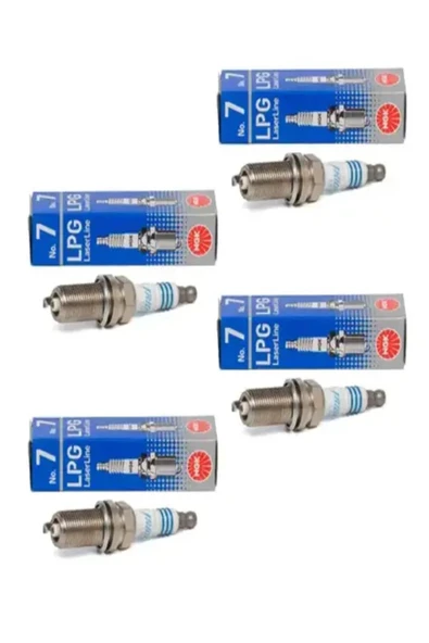 NGK NO 7 Lpg Laser Line Buji Takımı 1640(LPG7)NGK 1640 Lpg Laser Line No 7 4'lü Buji Takımı ORJİNAL ürün görseli 1