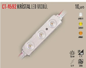 CT-4592 KRİSTAL LED MODÜL BEYAZ 20 ADET ürün görseli 1