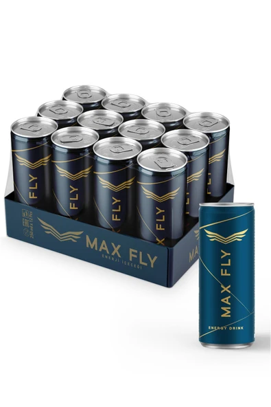 Max Fly Enerji İçeceği 250 ml 12 Adet ürün görseli 1