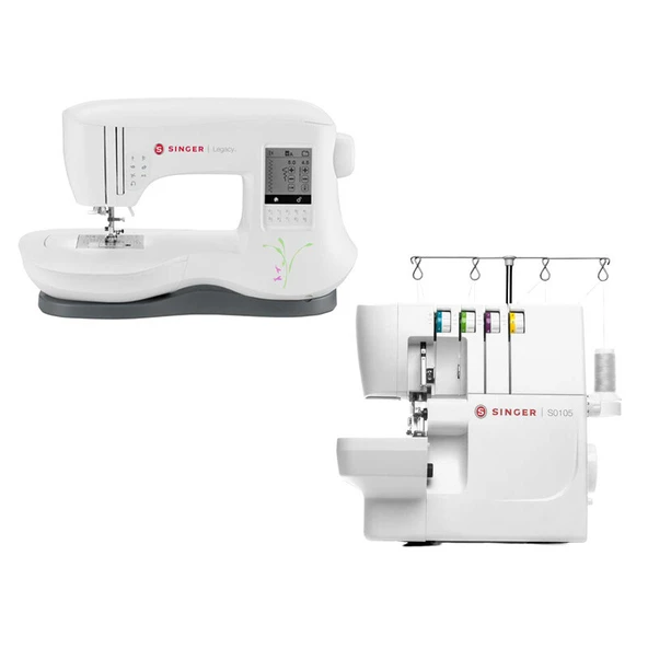 Singer Legacy C440 Elektronik Dikiş Makinesi ve Singer S0105 Overlok Makinesi Avantajlı Paket ürün görseli 1