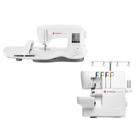 Singer Legacy SE 300 Elektronik Dikiş Nakış Makinesi ve Singer S0105 Overlok Makinesi Avantajlı Paket ürün görseli 1