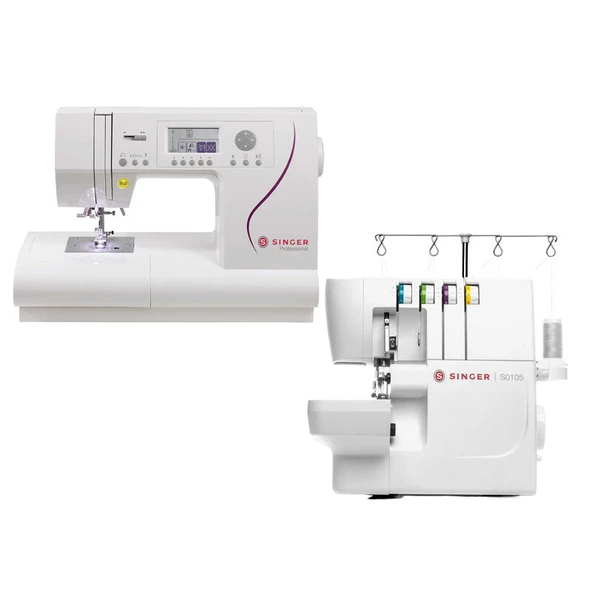 Singer C430 Professional Elektronik Dikiş Makinesi ve Singer S0105 Overlok Makinesi Avantajlı Paket ürün görseli 1