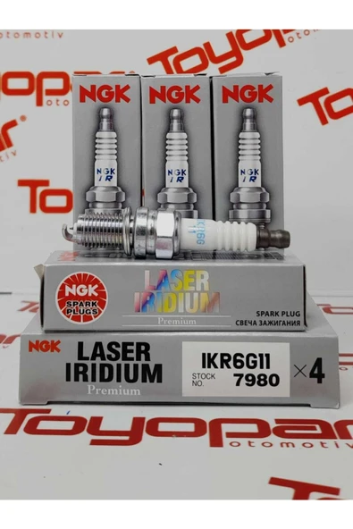 NGK Suzuki Swift 1,2 2010- / Splash 2008- / Alto 2009- Buji Takımı Ngk Ikr6g11 Uyumlu ürün görseli 1