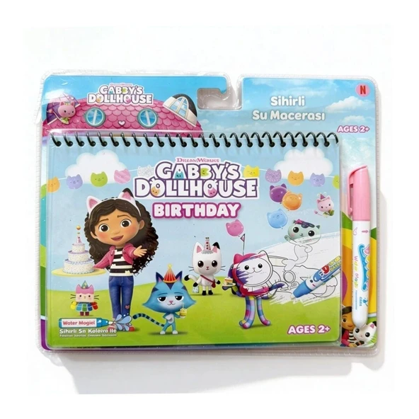 BK0011 GABBY DOLLHOUSE LİSANSLI BOYAMA KİTABI ürün görseli 1