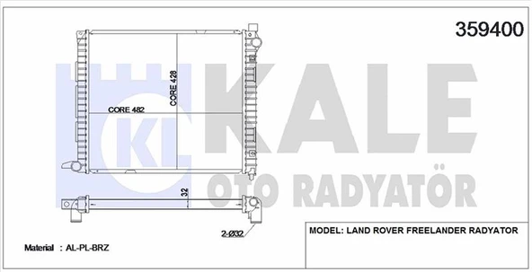 Bmw Su Radyatörü - Su Radyatörü - Kal 359400 ürün görseli 1