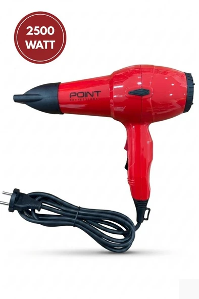 Point Blow Dryer Tam Profesyonel 2500 Watt AC Motor Fön Makinesi Kırmızı ürün görseli 1