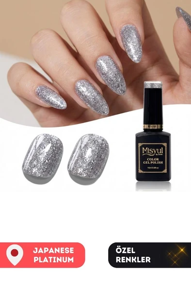 Misyul UV Led Kalıcı Oje Nail Art 15 ml Japanese Platinum J03 ürün görseli 1