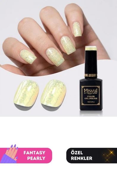 Misyul UV Led Kalıcı Oje Nail Art 15 ml Fantasy Pearly P02 ürün görseli 1
