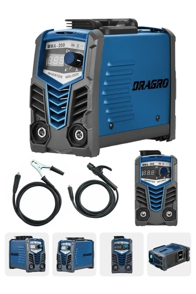 DRAGRO Alman Mma 250 Amper Profesyonel Dijital Göstergeli Invertör Kaynak Makinesi ürün görseli 1