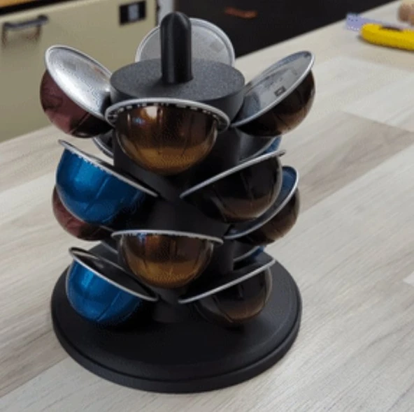 Pratik Kahve Kapsül Dispenseri - 3D Yazıcı Tasarımı Kapsül Düzenleyici ürün görseli 1