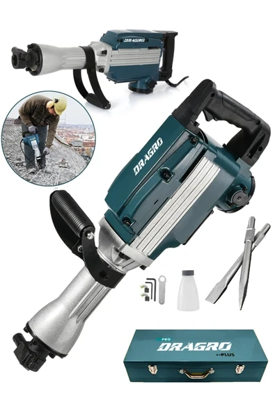 DRAGRO Alman Turbo 5800 Pro 17 Kg Büyük Tip Kırıcı Hilti 70 Joule Taşıma Çantalı ürün görseli 1