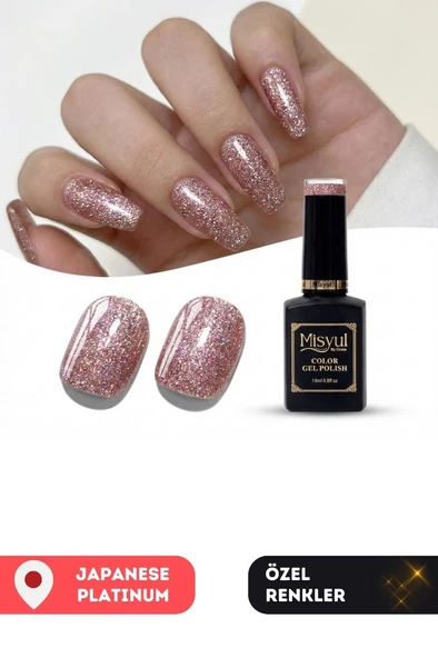 Misyul UV Led Kalıcı Oje Nail Art 15 ml Japanese Platinum J06 ürün görseli 1