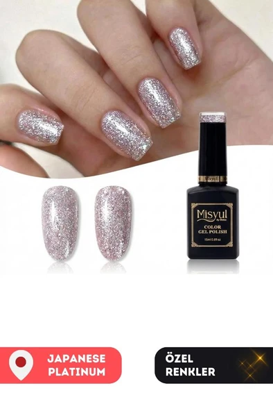 Misyul UV Led Kalıcı Oje Nail Art 15 ml Japanese Platinum J02 ürün görseli 1