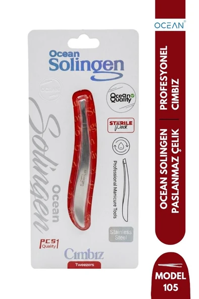 Ocean Solingen Cımbız Kıvrımlı Gövde Eğik Ağız ASU-105 ürün görseli 1