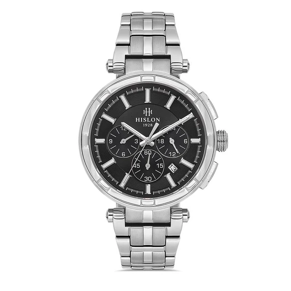 Hislon Men's Date DT202S-04SS Erkek Kol Saati ürün görseli 1