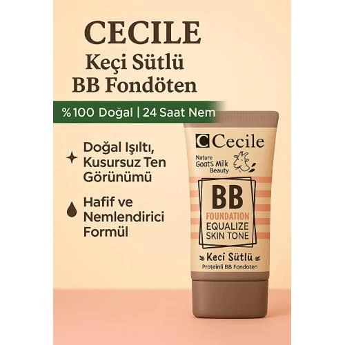 Cecile Keçi Sütlü Bb Fondöten - 01 - Resim 5