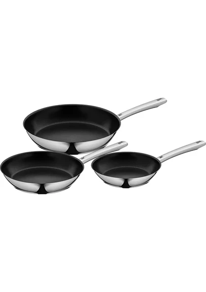 WMF Nordic Profi 3'lü Kızartma Tava Seti 20+24+28 cm Çelik Malzeme ile Dayanıklı ürün görseli 1