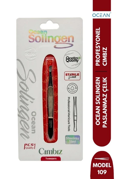 Ocean Solingen Cımbız Gold Eğik Ağız ASU-109 ürün görseli 1