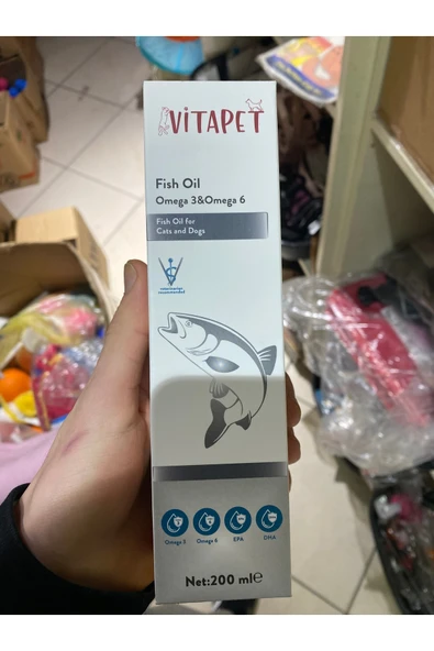 vet advice Kedi Köpek Omega 3 Omega 6 Balık yağı 200 ml fish oil ürün görseli 1
