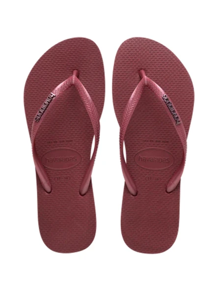 Havaianas   SLIM LOGO METALLIC Kadın Bordo Terlik - 4119875 ürün görseli 1