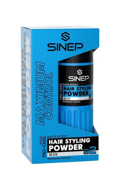 Sinep Toz Wax No:2 Extra Hold Mavi Blue Profesyonel Şekillendirme & Güçlü Tutuş 20 Gr ürün görseli 1