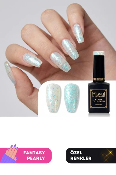 Misyul UV Led Kalıcı Oje Nail Art 15 ml Fantasy Pearly P01 ürün görseli 1