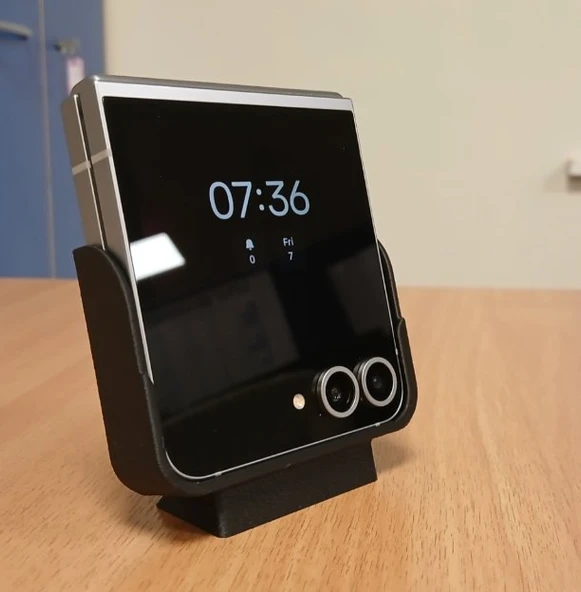 Katlanabilir Telefon Masaüstü Standı - Samsung Galaxy Z Flip Uyumlu Minimalist Tutucu ürün görseli 1