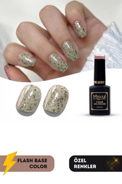 Misyul UV Led Kalıcı Oje Nail Art 15 ml Flash Base Color F09 ürün görseli 1